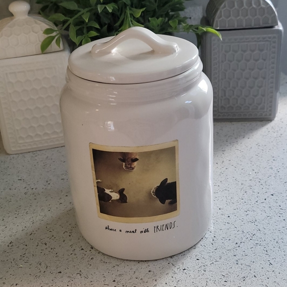Rae Dunn dog treat canister